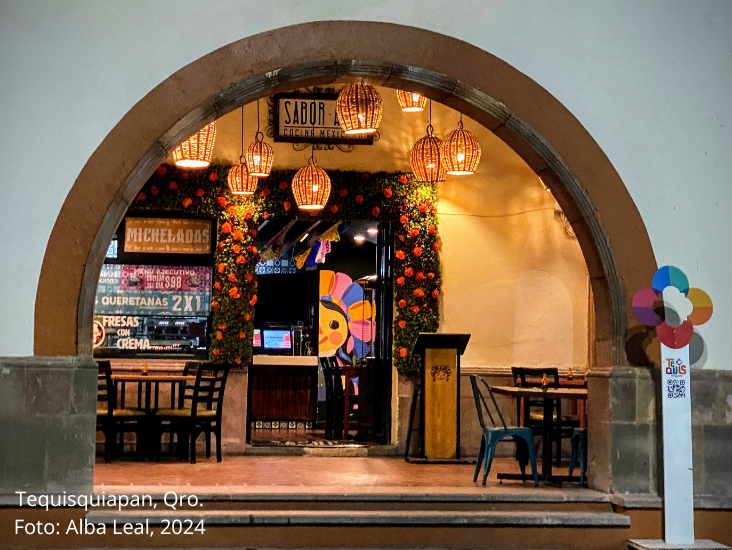 Fachada restaurant en Tequisquiapan, Querétaro